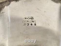 Paire d'anneaux de serviette en argent sterling GORHAM Vintage Antique #32345 (1) Mono Willis