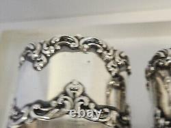 Paire d'anneaux de serviette en argent sterling GORHAM Vintage Antique #32345 (1) Mono Willis