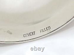 Paire de 4 bougeoirs rétro en argent sterling S. Kirk & Son avec motif floral en repoussé