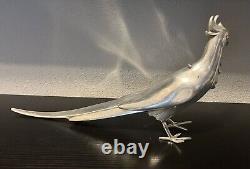 Paire de Pheasants en Argent Vintage des Années 70 WB Mfg WEIDLICH BROS 2256