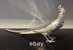 Paire de Pheasants en Argent Vintage des Années 70 WB Mfg WEIDLICH BROS 2256