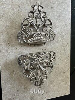 Paire de boucles de ceinture d'infirmière en argent de collection datant de Birmingham 1966