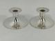 Paire De Bougeoirs En Argent 800 Vintage