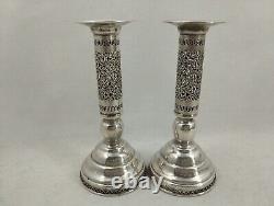 Paire de bougeoirs en argent 925 rare, merveilleux et vintage