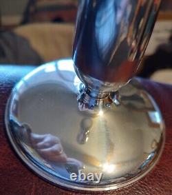 Paire de bougeoirs en argent sterling 9,25 Cartier 377 vintage avec poids