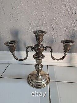 Paire de bougeoirs en argent sterling Birks vintage 84/26