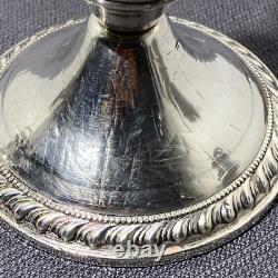 Paire de bougeoirs en argent sterling Duchin, lestés, années 1950
