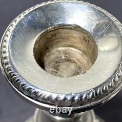 Paire de bougeoirs en argent sterling Duchin, lestés, années 1950