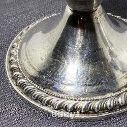 Paire de bougeoirs en argent sterling Duchin, lestés, années 1950
