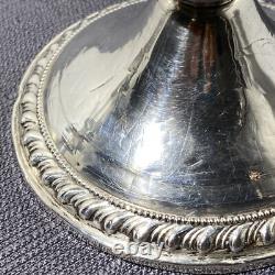 Paire de bougeoirs en argent sterling Duchin, lestés, années 1950
