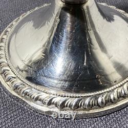 Paire de bougeoirs en argent sterling Duchin, lestés, années 1950