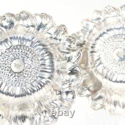 Paire de bougeoirs en argent sterling en forme de tournesol vintage de Tiffany & Co.