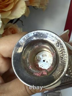 Paire de bougeoirs en argent sterling vintage 6,5 pouces