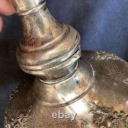 Paire de bougeoirs en argent sterling vintage Wallace Grande Baroque de 10 pouces