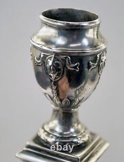 Paire de bougeoirs en argent sterling vintage de 1904 de Sheffield Fordham & Faulkner