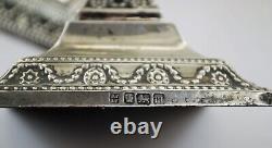 Paire de bougeoirs en argent sterling vintage de 1904 de Sheffield Fordham & Faulkner