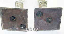 Paire de bougeoirs en argent sterling vintage de 1904 de Sheffield Fordham & Faulkner