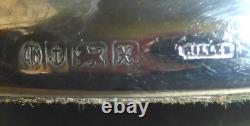 Paire de bougeoirs en argent sterling vintage par L J Millington Birmingham 1979