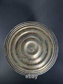 Paire de candélabres à quatre bras en argent sterling de style vintage Duchin Creation avec bordure godronnée