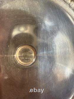 Paire de candélabres en argent Sheffield des années 1930 à 3 lumières