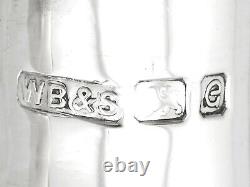 Paire de candélabres vintage en argent sterling à deux bras, style George I, Londres 1959.