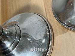 Paire de chandeliers en argent sterling Towle Vintage Poids Renforcé 035