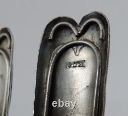 Paire de figurines sculptées en filigrane émaillé Cloisonné en argent sterling 925 avec des oiseaux