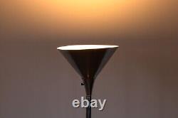 Paire de lampadaires vintage Art Déco en métal chromé