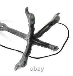 Paire de lampes de table en jambes d'autruche vintage en aluminium coulé après P. E. Guerin