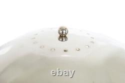 Paire de lampes de table vintage en chrome de style Art Déco streamline