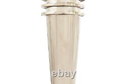 Paire de lampes de table vintage en chrome de style Art Déco streamline