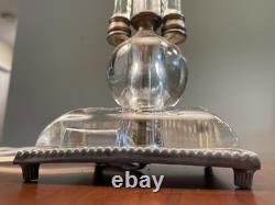 Paire de lampes en cristal vintage