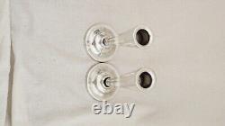 Paire de petits bougeoirs vintage en argent sterling en forme de cône parfait 255 grammes
