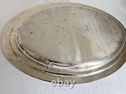 Paire de plateaux ovales TIFFANY & CO en argent plaqué vintage 14 & 18