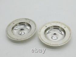Paire de plats de l'Armada en argent Britannia Vintage 1977 Londres Comyns & Sons