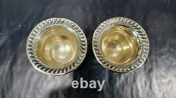 Paire de porte cure-dents vintage en argent sterling National, 85,7 grammes