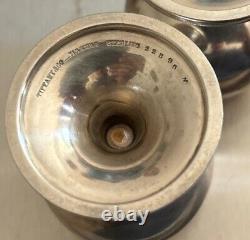 Paire de verres à shot en argent sterling authentiques vintage de Tiffany Co 22595