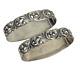 Paire De Vintage Brodrene Mylius Tele 830s Anneaux De Serviette En Argent Sterling