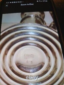 Paire vintage de bougeoirs Empire Silver Company en argent sterling .925