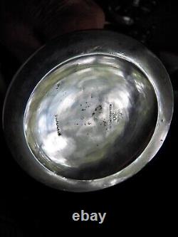 Paire vintage de bougeoirs en argent sterling C. D. Peacock 9 3/4 avec motif de panier
