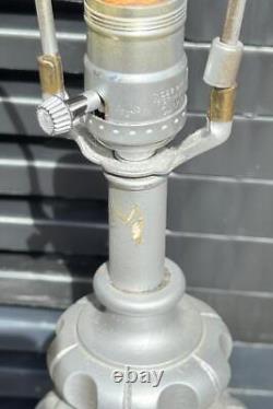 Paire vintage de deux lampes d'urne italiennes en bois sculpté MCM milieu du siècle moderne