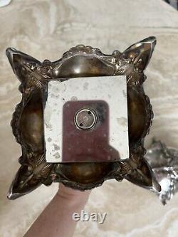 Paires de bougeoirs vintage 2 en argent sterling 13 26,2 oz ornés
