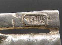 Pendentif de couple vintage en argent sterling 925 avec parapluie ISRAEL PT17859