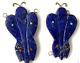 Pendentifs Vintage Quandelacy Comosona Zuni, Deux, Jeune Fille Du Maïs, Lapis, Turquoise, Cadeau