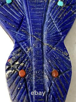 Pendentifs vintage Quandelacy Comosona Zuni, Deux, Jeune Fille du Maïs, Lapis, Turquoise, Cadeau
