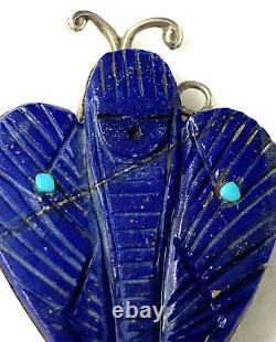 Pendentifs vintage Quandelacy Comosona Zuni, Deux, Jeune Fille du Maïs, Lapis, Turquoise, Cadeau