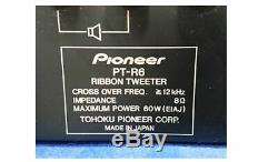 Pioneer Pt-r6 Super Tweeter À Ruban Haut-parleur Pair Japan Used Exclusif Peu Vintage