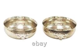 Porringer en argent sterling M. FRED HIRSCH CO INC. Sterling 1920-1945 Paire Vintage