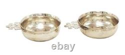 Porringer en argent sterling M. FRED HIRSCH CO INC. Sterling 1920-1945 Paire Vintage