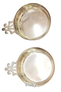 Porringer en argent sterling M. FRED HIRSCH CO INC. Sterling 1920-1945 Paire Vintage